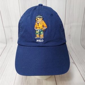 - Polo Ralph Lauren Bear Baseball Cap Hat Adjustable Leather Strap New wit…